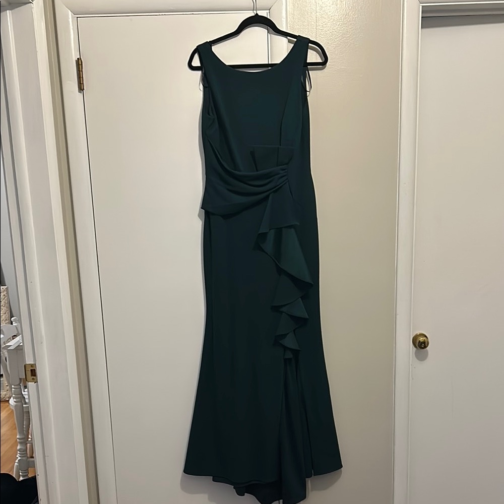 Betsy & Adam Dark Green Maxi Dress